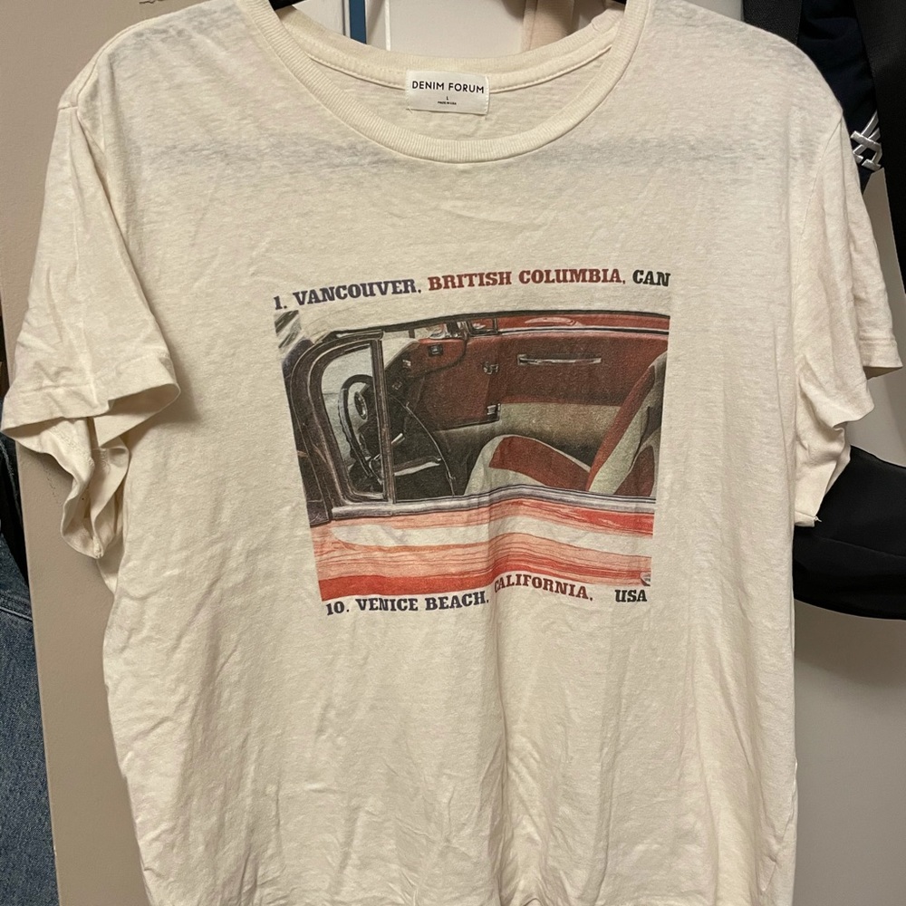 Aritzia Denim Forum T shirt Size L